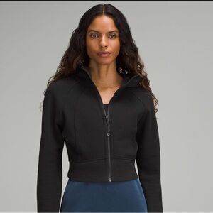 Scuba full zip cropped jacket